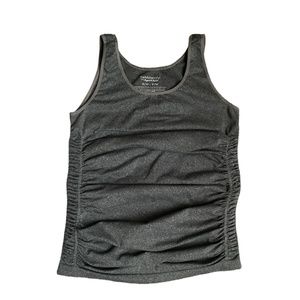 Be Maternity by Ingrid & Isabel Athletic Tank Top, Gray, Size S/M